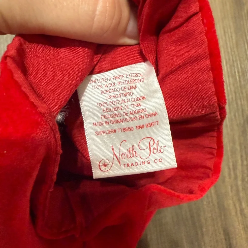 North Pole Trading Co. needlepoint christmas